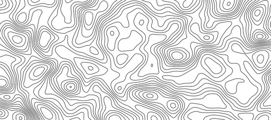 Topographic map and landscape terrain texture grid, Abstract minimal The patter discovery vector Background of the topographic map. Mountain trail terrain or path. Vector illustration. © Atikur