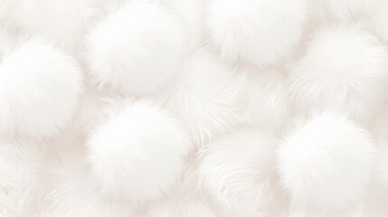 Close-up view of soft, fluffy pom-poms arranged together, showcasing intricate textures and vibrant colors, creating visually appealing abstract composition for creative projects.