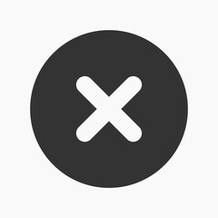 Obraz premium Minimalist black circle icon vector