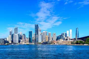 Obraz premium シドニーにあるサーキュラーキーのとても美しい風景A beautiful view of Circular Quay in Sydney