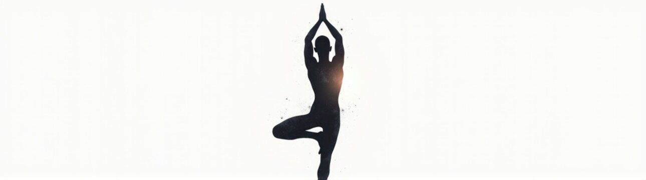 Man doing a yoga pose