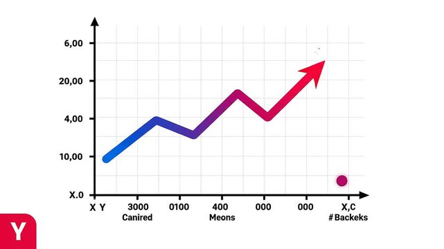 Graph Line Chart Analysis with Trends.
