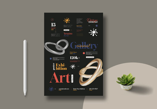 Art Exhibition Poster Template Layout