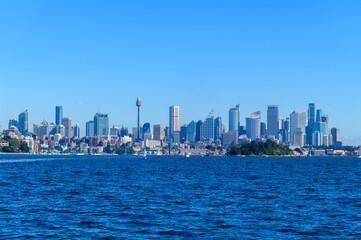 Obraz premium オーストラリアのシドニーで眺める街並みの風景A beautiful view of the cityscape in Sydney, Australia