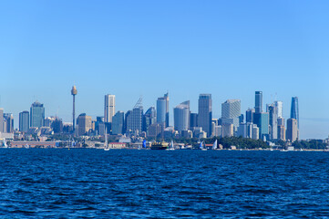 Obraz premium オーストラリアのシドニーで眺める街並みの風景A beautiful view of the cityscape in Sydney, Australia