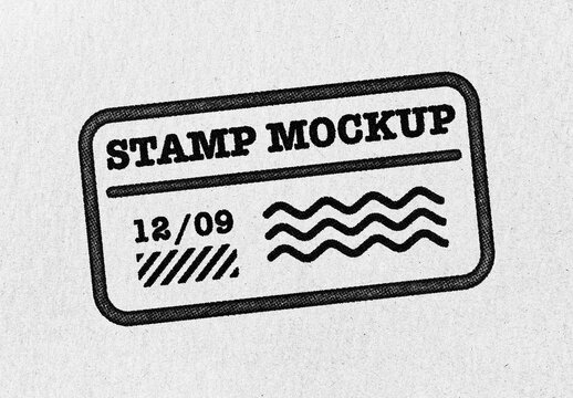 Stamp Logo Effect Mockup