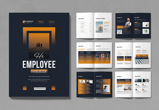HR Employee Handbook Template Layout