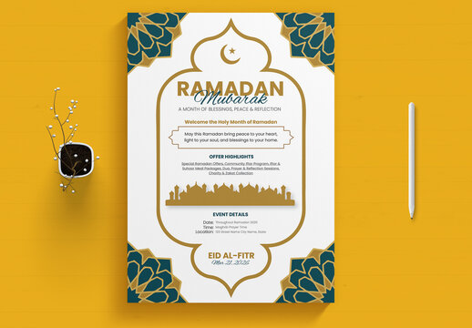 Modern Ramadan Flyer Design