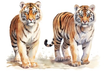 Fototapeta premium Tiger wildlife animal mammal.