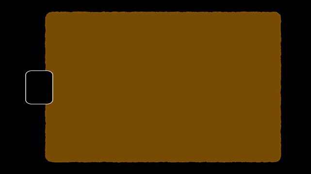 Vintage Super 8 mm Film Burn Frame With Brown Color Cast and Vertical Red Line, Retro Analog Movie Background, Old Cinema Texture Overlay, Aged Film Damage Effect, 4K Video