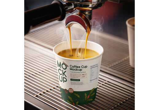 Espresso Coffee Cup Mockup