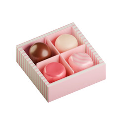 3Dの一口チョコレートセット♪png