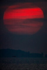 雲間に昇る朝日20210223