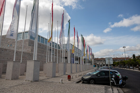 Bel&eacute;m Cultural Center (CCB) in Lisbon, Portugal, photographed on June 13, 2025. This modern venue hosts art exhibitions, concerts, and international events.
