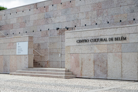 Bel&eacute;m Cultural Center (CCB) in Lisbon, Portugal, photographed on June 13, 2025. This modern venue hosts art exhibitions, concerts, and international events.