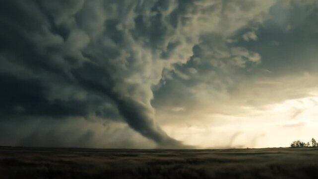 natural disaster scene tornado background