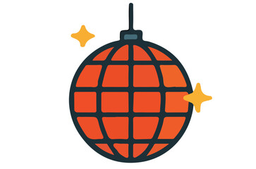 Vibrant Disco Ball with Sparkles for Party Decor