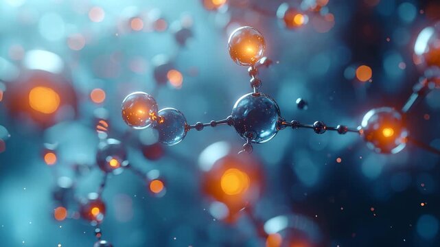 Molecular Bonds: An artistic portrayal of molecular structures. The image evokes a sense of scientific exploration and intricate connections.