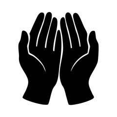 Obraz premium silhouette of praying hands