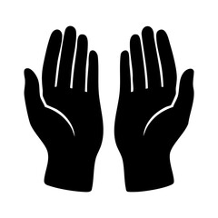 Obraz premium silhouette of praying hands