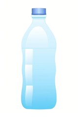 Naklejka premium Bottle of water illustration transparent beverage.