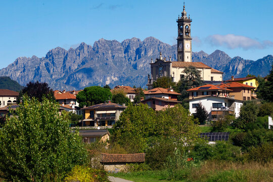 View of Merate from a cycleway