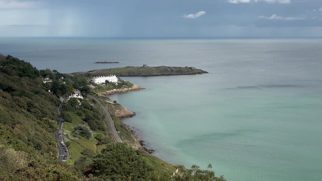 Sorrento Point and Dalkey Island in County Dublin, Ireland