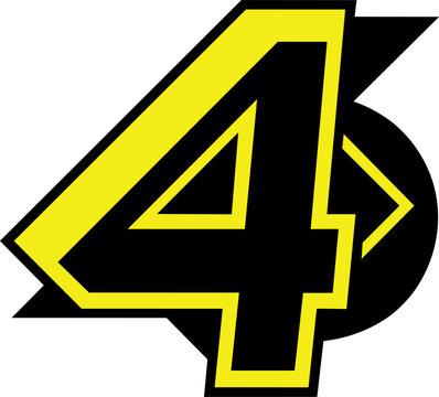 logo letter number4