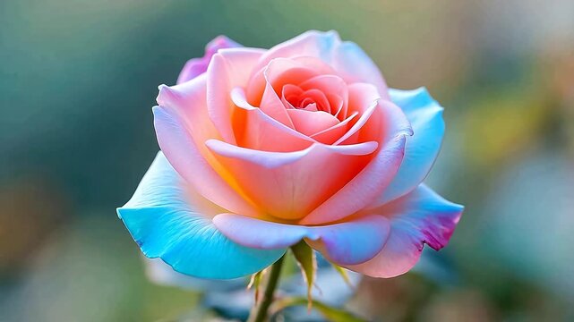 ColorfulGradientRoseonSoftGreenBlur