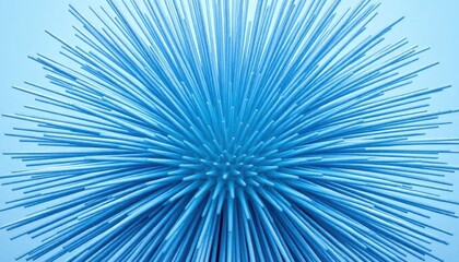 Obraz premium Blue Starburst Explosion Abstract 3D Design Background