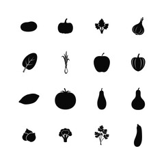 fruit icons set