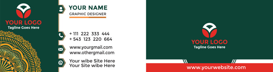 Obraz premium Modern Business Card - Creative and Clean Business Card Template.