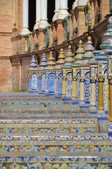 Fototapeta premium Plaza de Espana or Spain Square in Seville, Andalusia, Spain