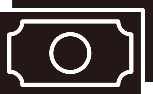Banknote Icon Representing Money, Finance, and Currency