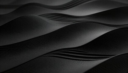 Black carbon fiber wave texture abstract background