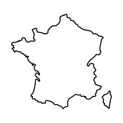 Germany Map Minimal Line Art