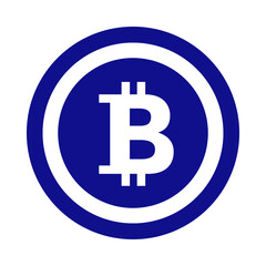 Obraz premium Bitcoin symbol isolated on transparent background
