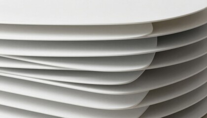 White layered wave texture abstract background