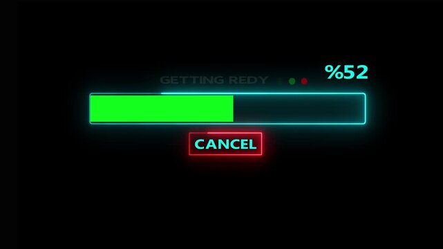 Getting ready loading bar progress percent