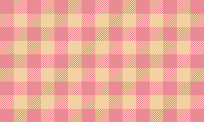 Pink  Vintage Gingham Plaid Pattern in Pastel Scottish Textile Style plaid checkered tablecloth