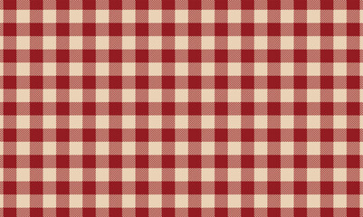 Red Vintage Gingham Plaid Pattern in Pastel Scottish Textile Style plaid checkered tablecloth