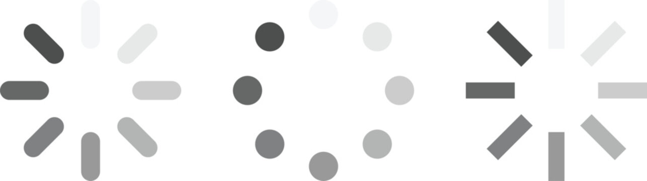 Loading Buffering Vector Icons for User Interface Design