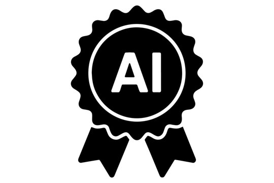 AI Badge Illustrates AI Technology and Innovation 