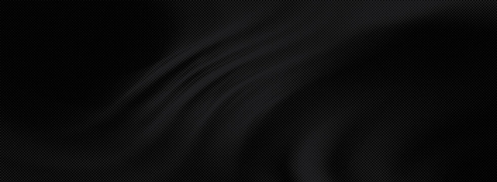 modern High-Tech black background with carbon fiber texture, technical mesh fabric, or premium electronic device surface