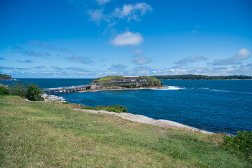 Island and ocean in Sydney, New South Wales, Australia