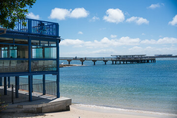 Restaurant and beach in Sydney, New South Wales, Australia
