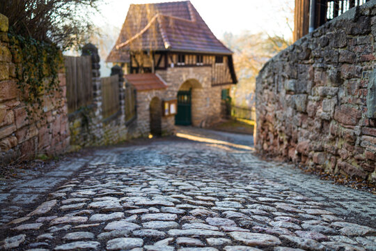 historic city stadtroda in thuringia germany