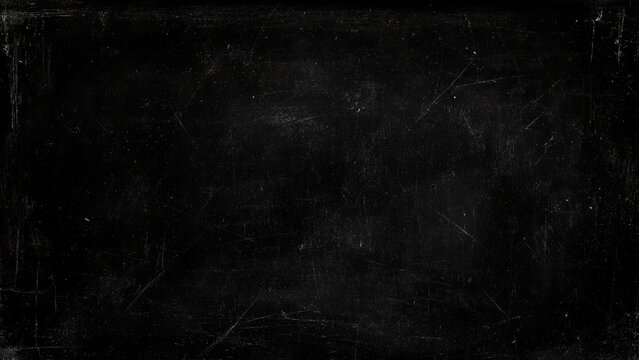 Scratched dark surface with scratches and marks