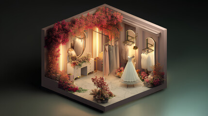 simple and beautiful wedding room