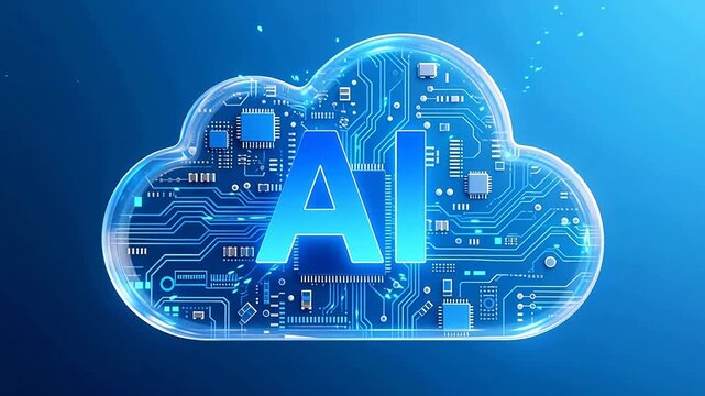 Cloud-ShapedTechIconwith"A1"CircuitDesign
